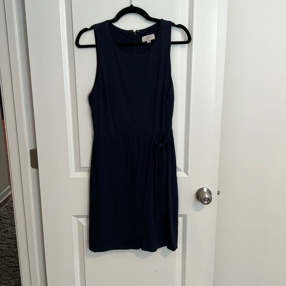 Loft Sleeveless Tie Dress